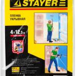 Защитная укрывочная пленка, 4 х 12,5 м STANDARD STAYER 1225-07-12