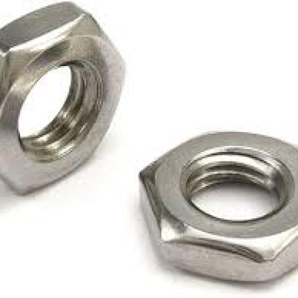 Гайка М 4 низкая шестигранная с фаской  DIN 439 (ГОСТ 5916-70;ISO 4035) Zn.